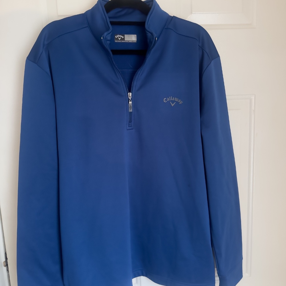 Large Callaway Blue 1/4 Zip Pullover